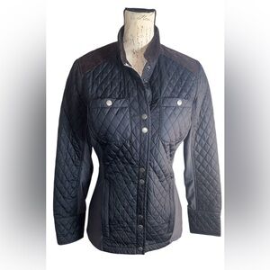 Barbour Black Quilted Utility Jacket